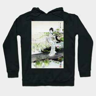 Iris Garden Japanese illustration Hoodie